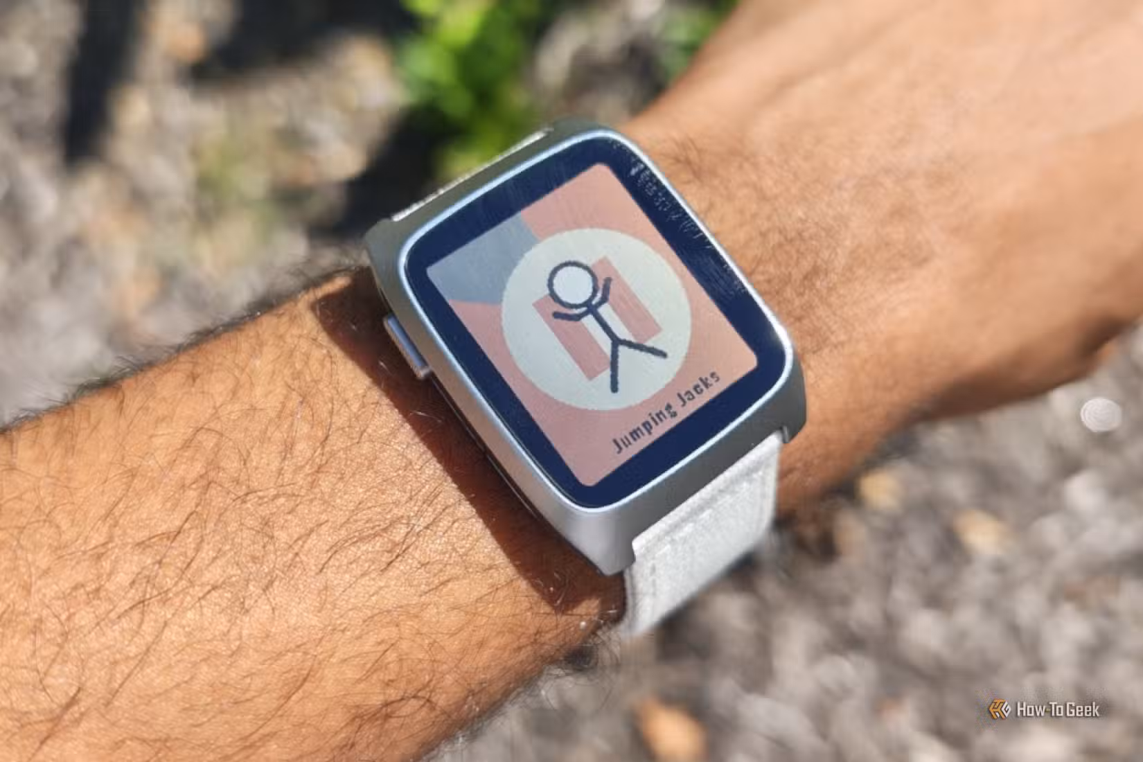 '7-Minute+' app on a Pebble Time 2.