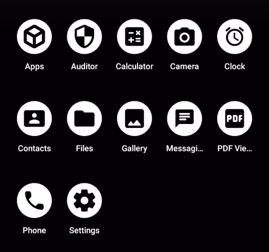 GrapheneOS apps.