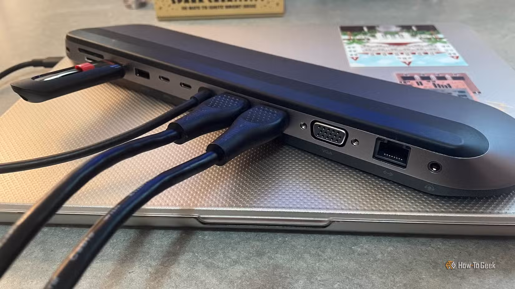 The back of the Belkin Connect 11-in-1 USB-C Pro Dock.