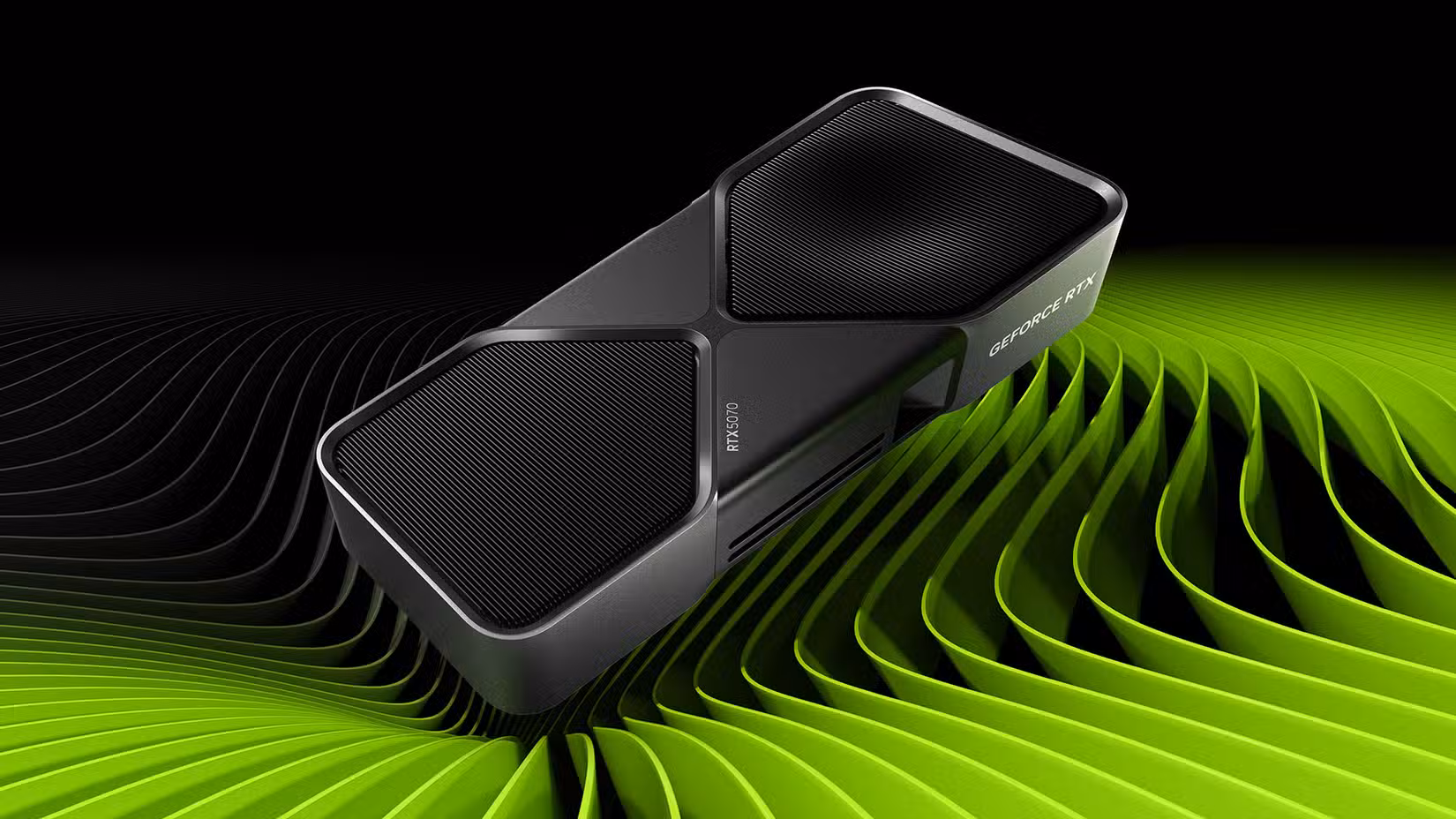 NVIDIA GeForce RTX 5070 Founder Edition card. 
