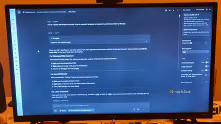 Gemma 4 running on a monitor