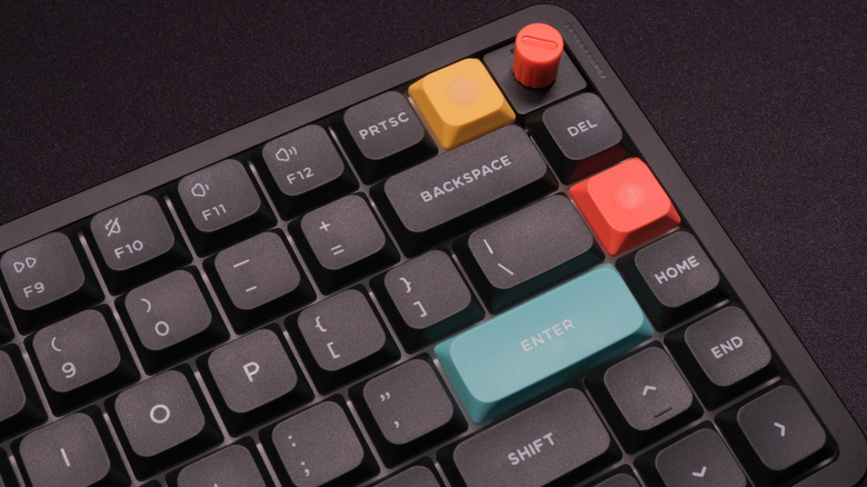 Close-up of Nuphy Air75 V3 low-profile mechanical keyboard