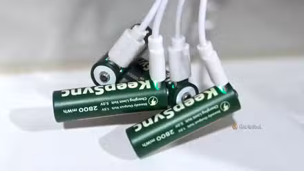 KeepSync USB-C rechargeable AA batteries.