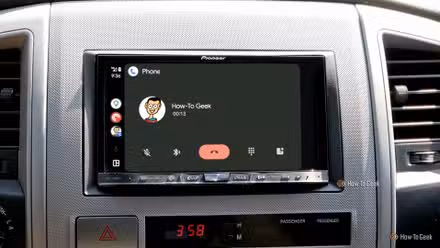 Recieving a call with Android Auto