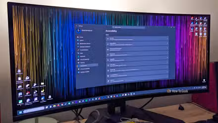 The Windows Settings app open on the Windows desktop