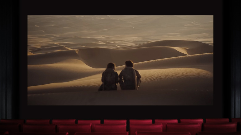 Dune as presented on a cinema screen